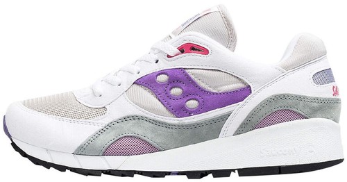 Saucony Mens Shadow 6000 MD Space Pack White Gray Sneakers 