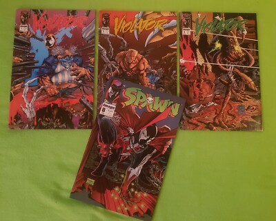 Violator #1-3 & Spawn #8 +++ Alan Moore Story +++ Image 1993 Todd McFarlane