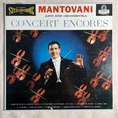 MANTOVANI AND HIS ORCHESTRA Concert Encores 1958 Vinyl LP London PS 133 - VG