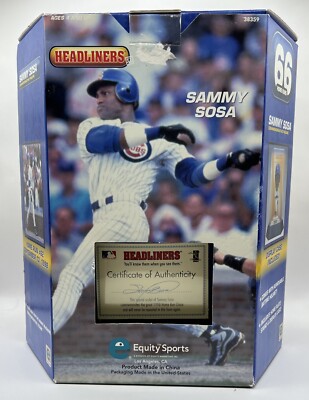 ️ MLB HEADLINERS Sammy Sosa 66 Home Runs Commemorative Figure
