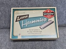 Vintage Hinkler Harmonica With Box And Book