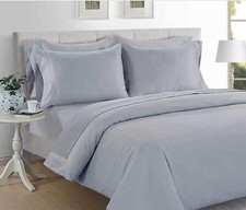 Hotel Signature Sateen 680 Thread Count Supima Cotton Sheet Set Gray CAL KING