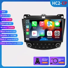 10.1" Car Radio WiFi GPS Nav Android 13 Stereo Camera For Honda Accord 2003-2007