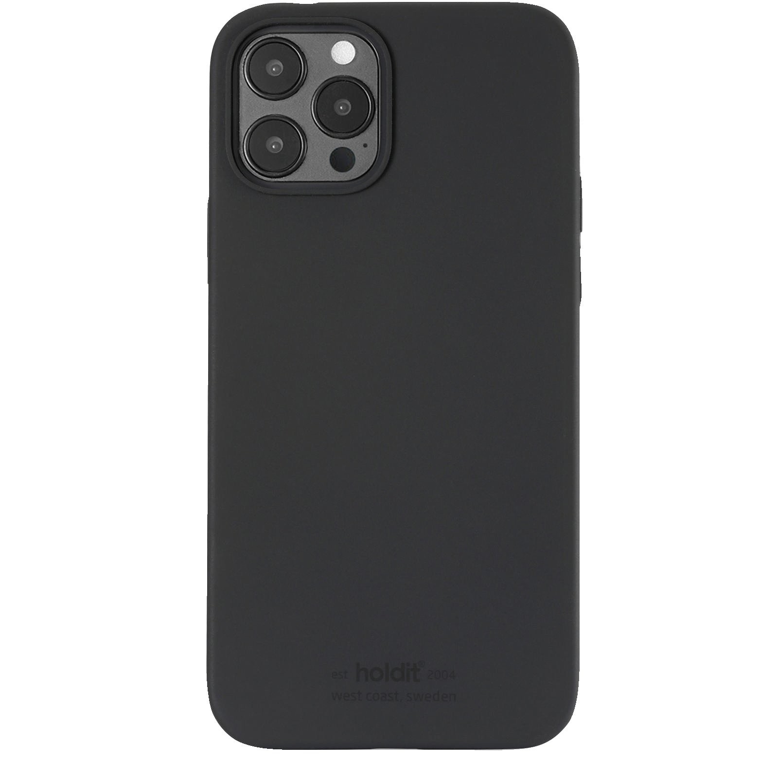 Силиконовый чехол HOLDIT, Задняя крышка, Apple, iPhone 12, 12 Pro, Schwarz