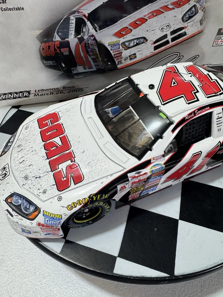 Pneu Reed Sorensen #41 desconto Nashville Win 2005 1/24 Nascar fundido - Imagem 4 de 4