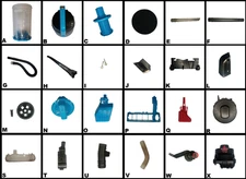 Parts - Bissell Model #2191 Powerforce Helix Vacuum Dust Dirt Tank Lid
