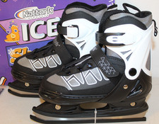 NIB Nattork ICE SKATES Size Youth Medium 1-4 Adjustable Straps