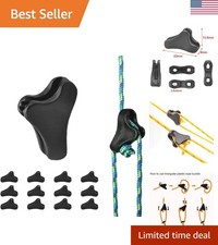 12Pack Ultralight Guyline Tensioners Tent Guyline Cord Rope Adjuster for Outd...