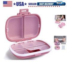 Travel Pill Organizer, 8 Compartments Portable Pill Case, Daily Pill Box to H...