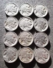 LOT OF OLD COINS OF UNITED STATES OF AMERICA 5 CENTS "BUFFALO NICKEL" - MIX 034