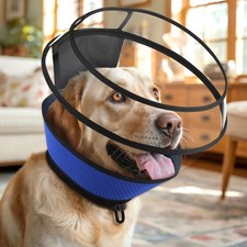 Soft Dog Cone for Dogs After Surgery,Transparent Breathable Dog Cone Collar