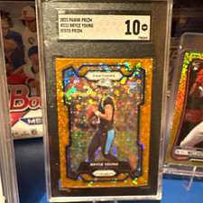 Panini 2023 Prizm Bryce Young #311 Disco Prizm Rookie Carolina Panthers PSA 10