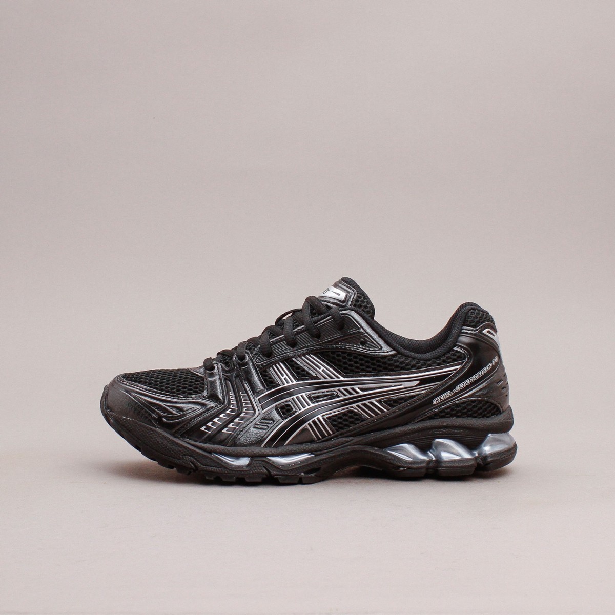 Size 7.5 - ASICS Gel Kayano 14 Black Pure Silver for sale online