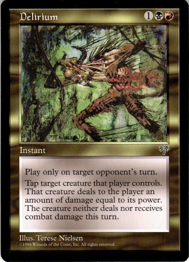 1996 Mirage Magic The Gathering Delirium LP