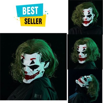 Cyberpunk Clown Mask Resin Full Face Cosplay Halloween Prop