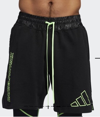 New $100 Adidas Black Daniel Patrick X James Harden Basketball Shorts S M L XL