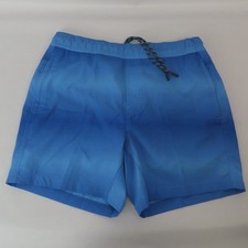Mack Weldon Men's Medium Poly Stretch Lined Sweat Shorts/Trunks Blue Gradient
