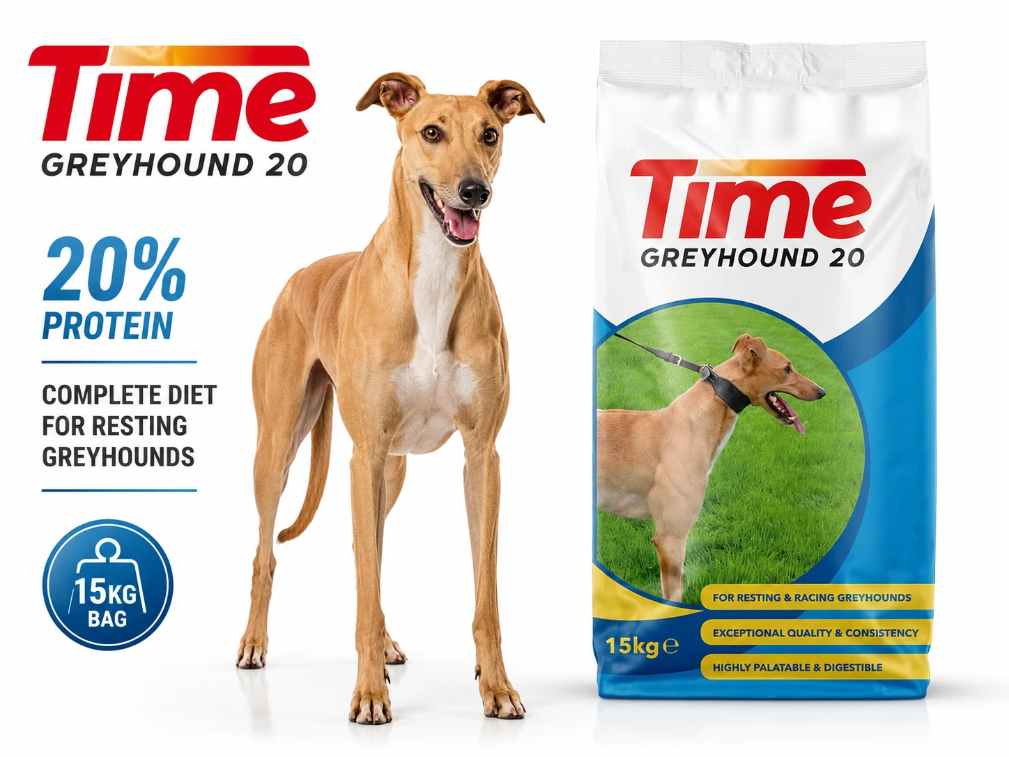 Time Gain 20 Greyhound Racing Greyhound Dog Food 15Kg -FREE DELIVERY-
Opens in a new window or tab