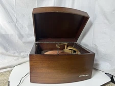 VINTAGE 1953 COLUMBIA 360 RECORD PLAYER MAHOGANY CABINET See Details