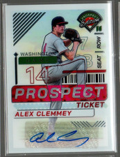 2024 Prospect Edition Holo Prospect Ticket Signatures #200 Alex Clemmey Auto