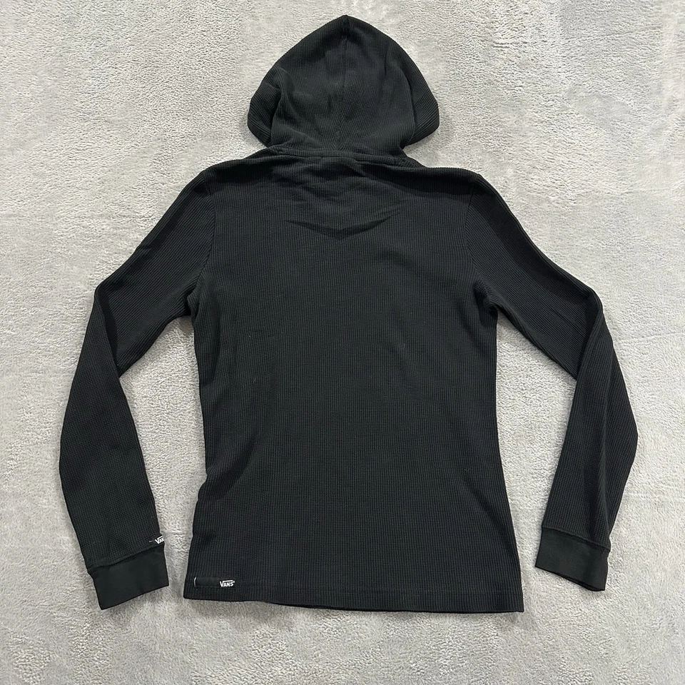 Vans толстовка с капюшоном женщин маленький ребристый пуловер толстовка на шнурке Skater черный - Изображение 3 из 4