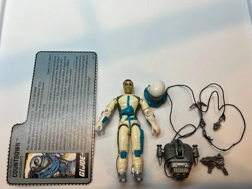 gi joe lot figure 1989 countdown 100% complete w/filecard