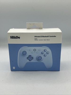 8BitDo Ultimate 2C Bluetooth Controller Blue for Nintendo Switch w/ USB Cable