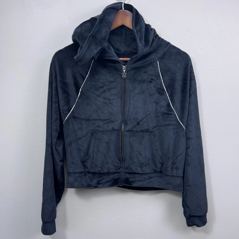 Chándal Victoria Secrets On Point Mujer Terciopelo Pequeño Y2K Cremallera Completa Atletismo Foto 2 de 4