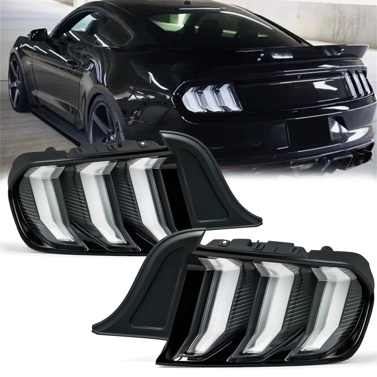 Luce Freno LED Nslumo Per Ford Mustang 2005-2009 – Terzo Stop Lampada Con Lente Rossa E 16 LED, Compatibile OEM - 2