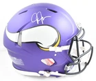 Justin Jefferson Autographed Vikings F/S Speed Authentic Helmet - Beckett W Holo