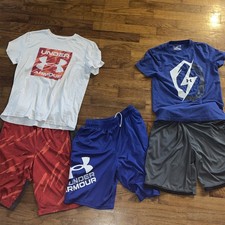Under Armour Lot Of Youth Clothes Mixed Sizes.. See Description Exc. Cond.