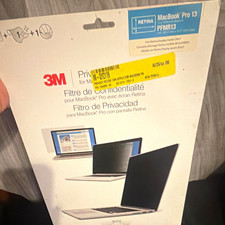 3M Black Privacy Filter Screen Protector for Apple MacBook Pro 13in PFMR13