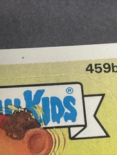 1987 Garbage Pail Kids 11th Series 459b Juicy Jules - Blue Dot ERROR