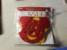 New DAISO Disney Mickey Mouse Felt Garland Christmas Decoration