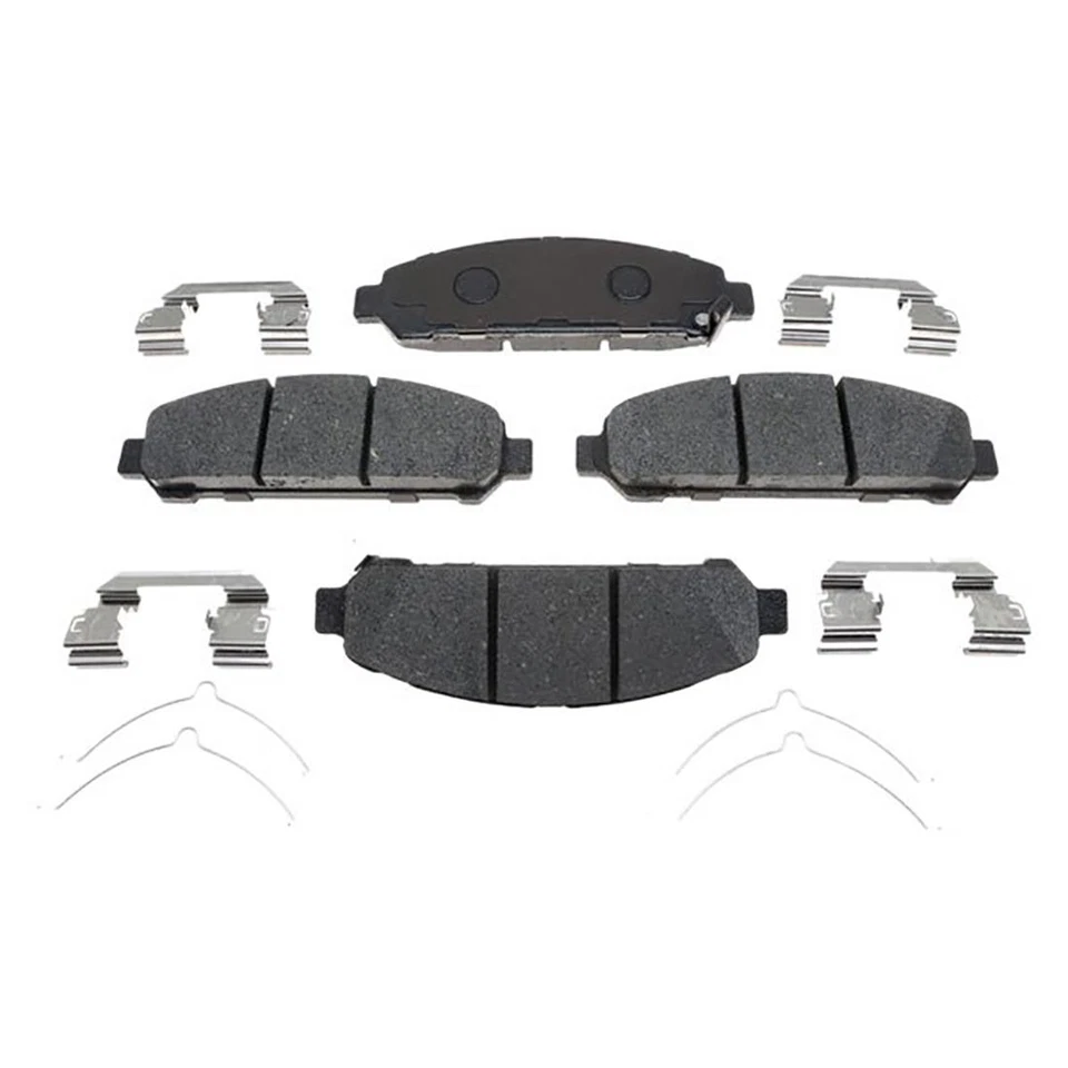 Rotores de freno delanteros traseros y pastillas de freno de cerámica para Toyota Venza 2009-2016 Foto 2 de 4