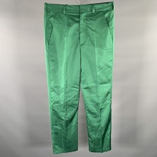 CARLOTA BARRERA Size 31 Green Polyester Dress Pants