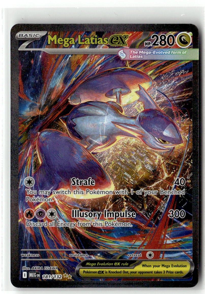 Mega Latias ex 181/132 Special Illustration Rare ME01: Mega Evolution Pokemon...