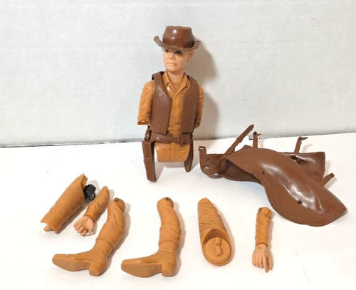 VINTAGE 1960s Marx JOHNNY WEST Jamie West Action Figure Toy Broken Legs Parts