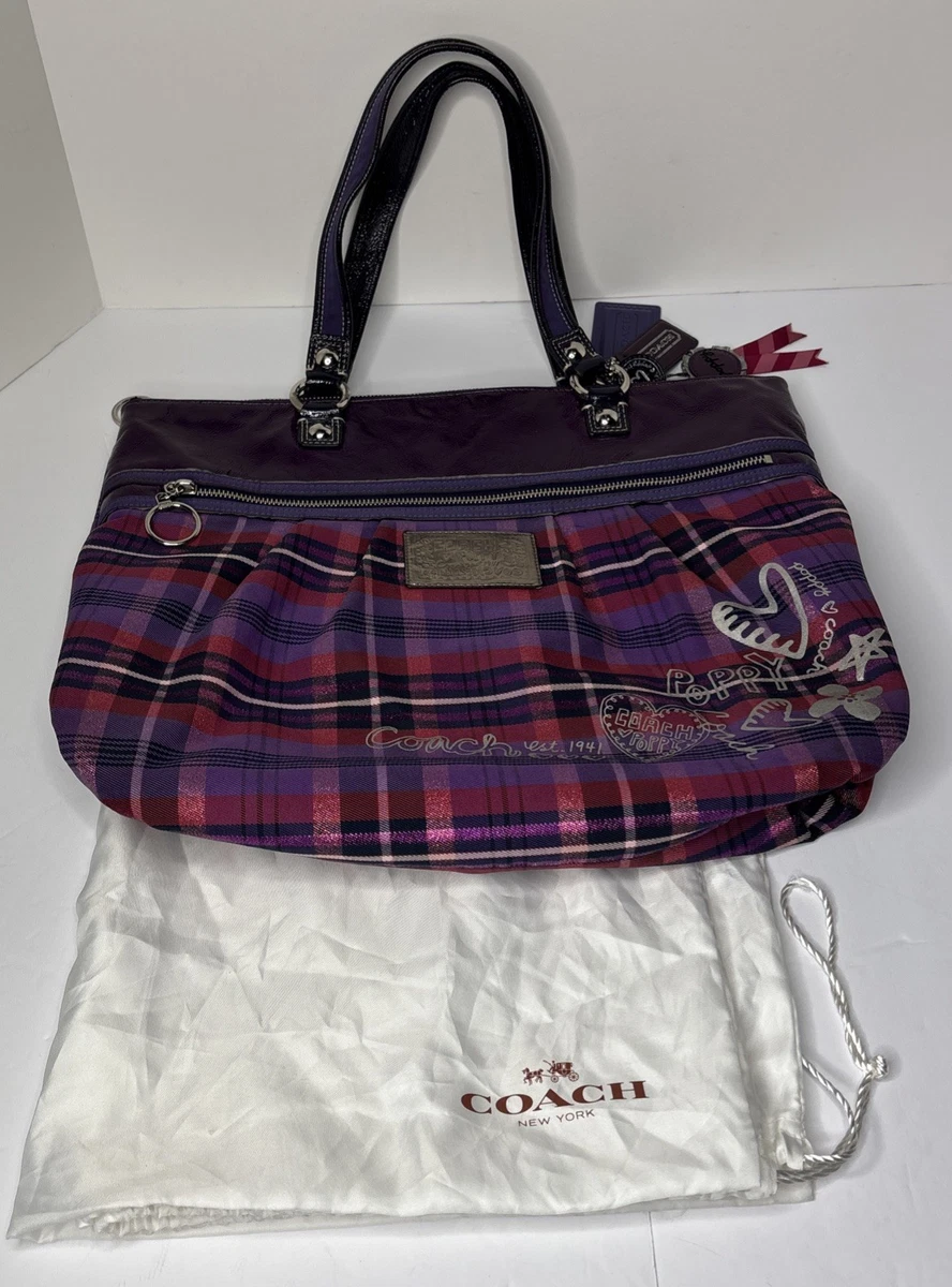 Coach Poppy Plaid Shoulder Bag Bags & Handbags for Women for sale