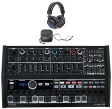 Arturia Minibrute 2S NOIR USB MIDI Analog Sequencer Synthesizer Headphones