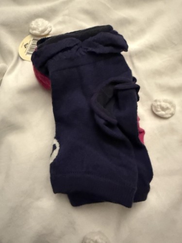 ROXY* 4 Pair 2 Sets Toe-less Heel-less Socks Sz 9-11 Grey Blue Pink - Picture 5 of 5