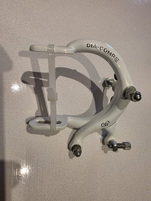 Dia-Compe 880 weiß Bremssattel hinten datiert 1985 