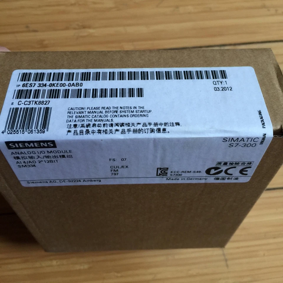 1PC Siemens 6ES7 334-0KE00-0AB0 6ES7334-0KE00-0AB0 New In Box Expedited Shipping - Image 2 of 2