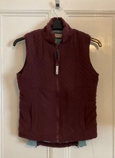 Salt Of The Earth Gilet/bodywarmer Part Quilted , Size M Uk 12 Expanding Panels