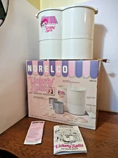 Lickety Split Works Ice Cream Maker Norelco 2 Quart Dual Retro 1970’s Countertop