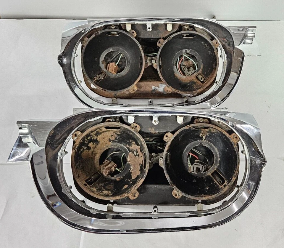Vintage 1961 1962 1963 Ford Thunderbird Left & Right Headlight Assembly Parts Foto 2 de 4