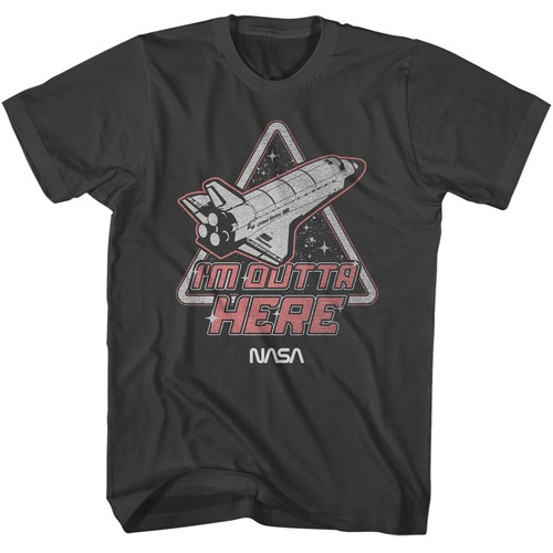 Camiseta para hombre NASA United States Discovery I'm Outta Here - Imagen 1 de 5