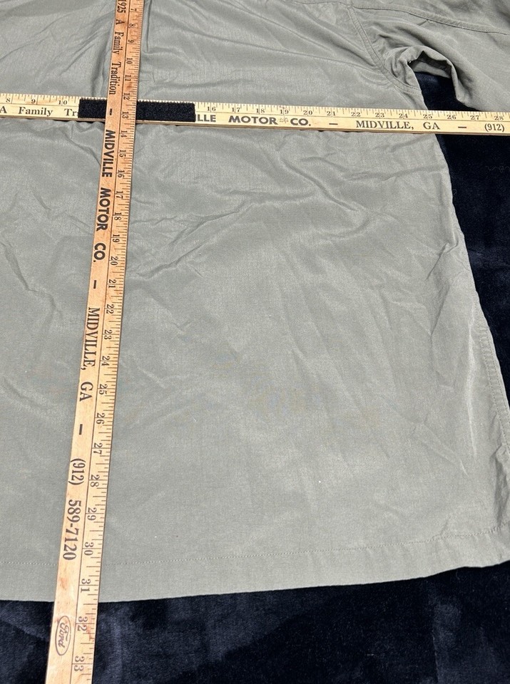 The North Face Men's LS Button Down Shirt XL Olive Green Ripstop