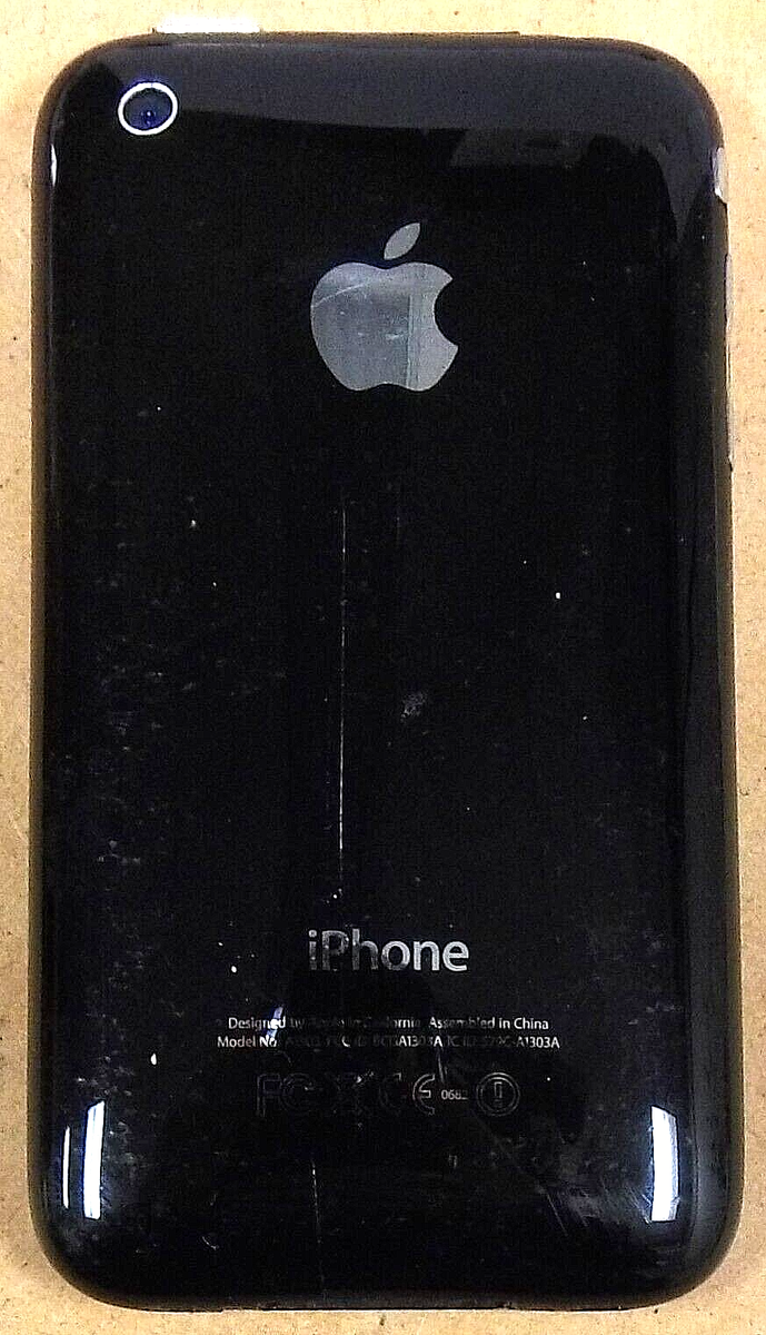 Apple iPhone 3GS / A1303 - Black and Silver ( AT&T ) iOS