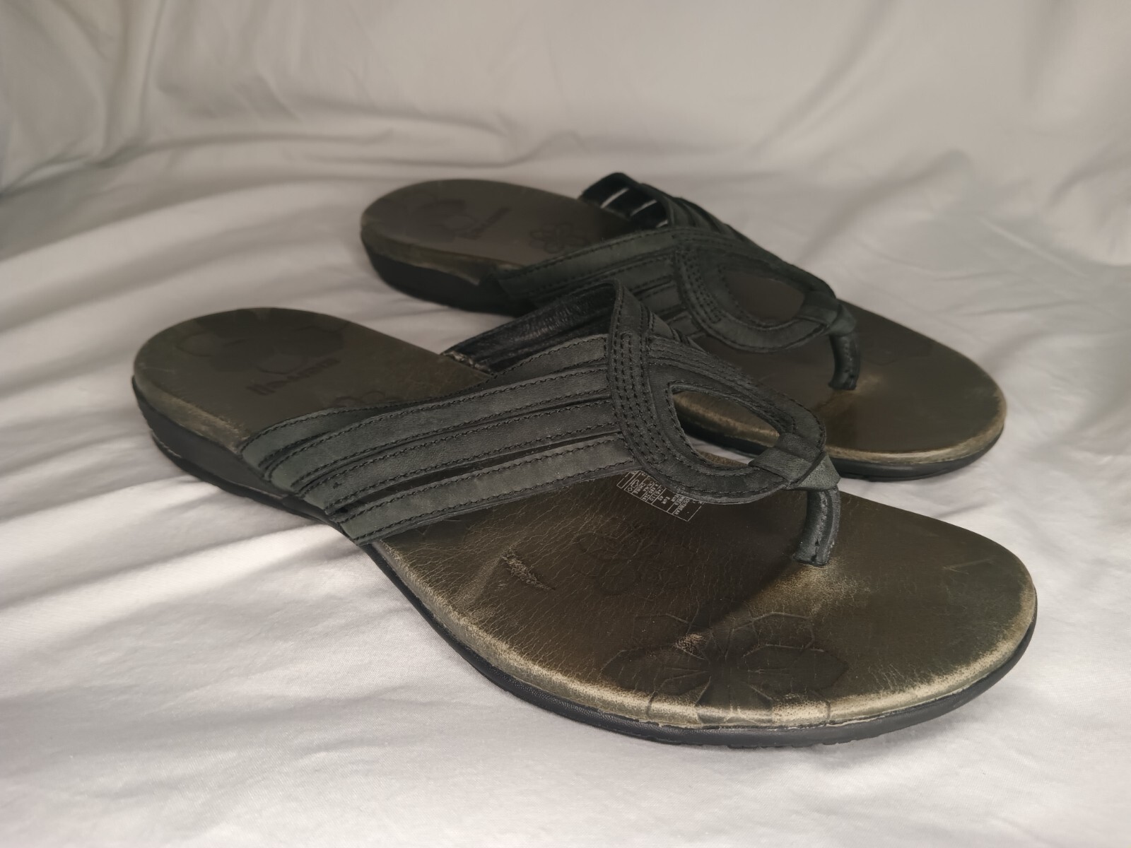 Merrell donna taglia 9. Slide on ballerine. Sandali con disegno floreale sulla suola.